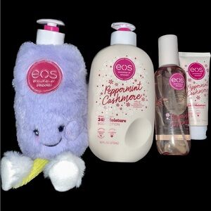 EOS Peppermint Cashmere Set With Plushie - Limited Edition- BRAND NEW 16 oz
